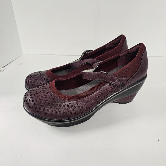 JBU Alcante Mary Janes Burgundy Y2K 11M - Picture 10 of 10